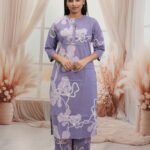 Cord Set Two Piece Sets – Lavender with Abstract Print