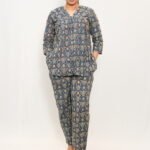 Blue Printed Co-ord Set – Comfort & Style