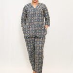 Blue Printed Co-ord Set – Comfort & Style