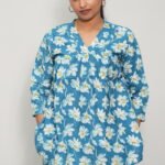 Co-ord Sets – Blue with White Floral Print